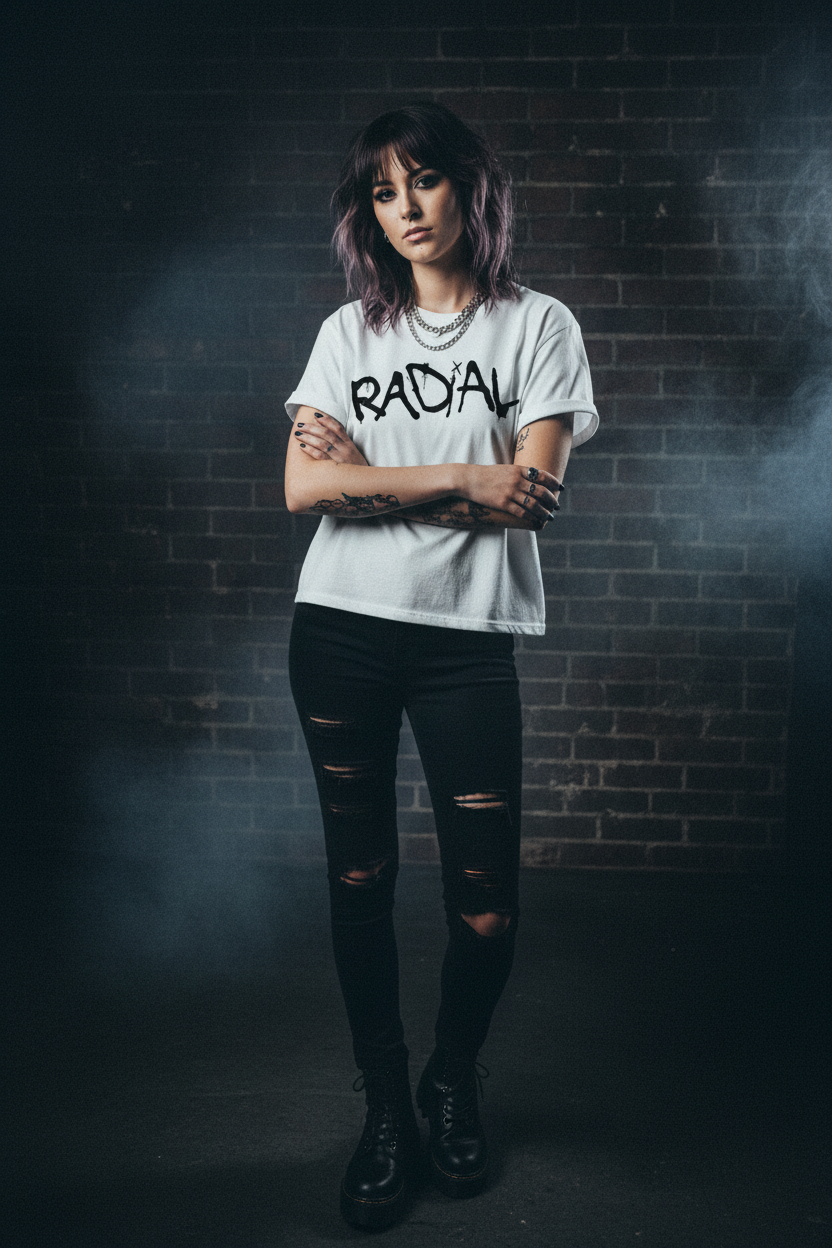 Radial T-shirt - Female Model