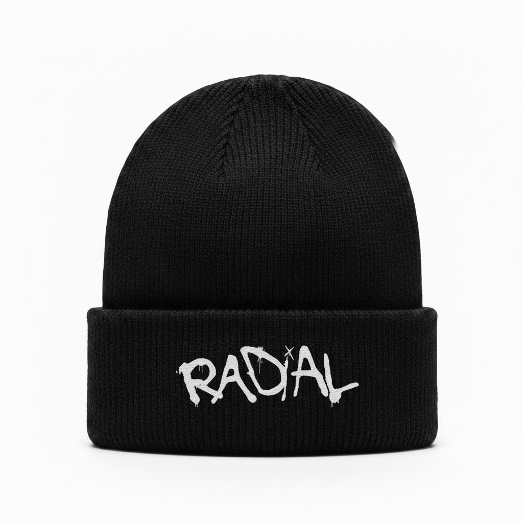 Black Beanie Even Larger Logo