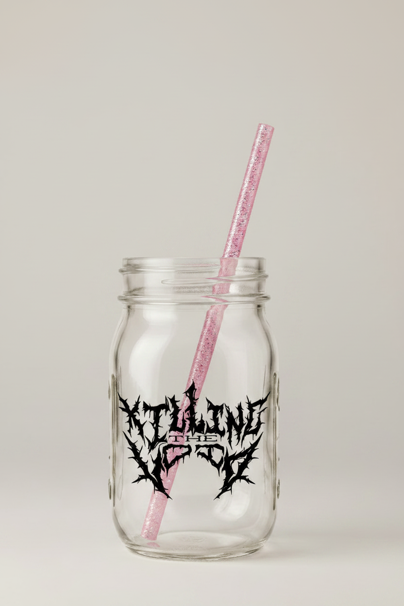Black KTV Mason Jar