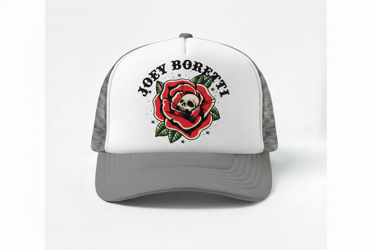 Boretti Hat White Gray