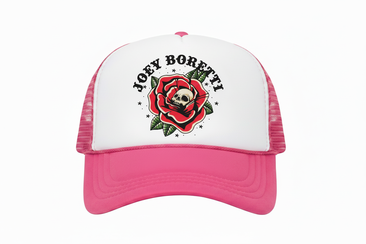 Boretti Hat White Hot Pink