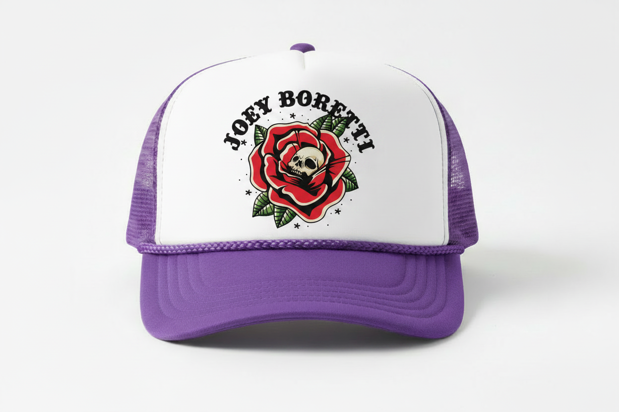 Boretti Hat White Purple