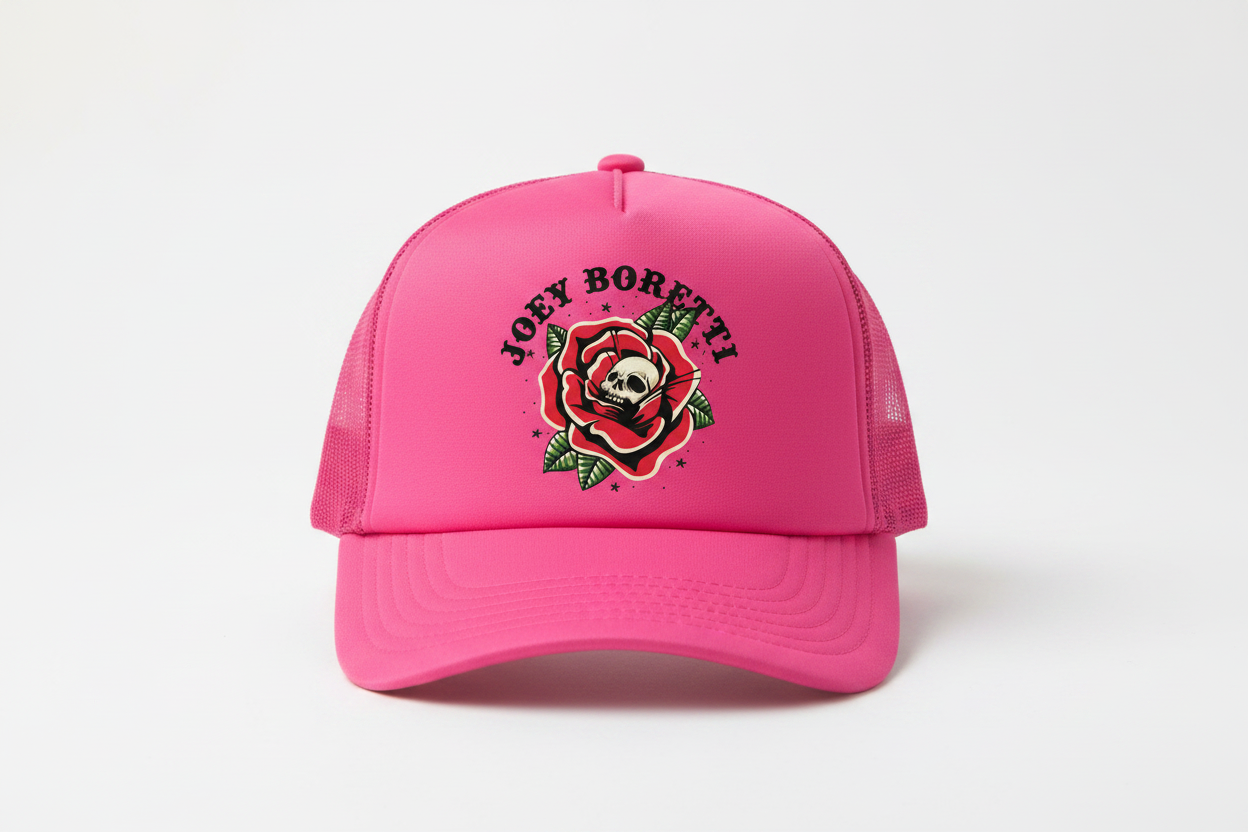 Hot Pink Black Letters