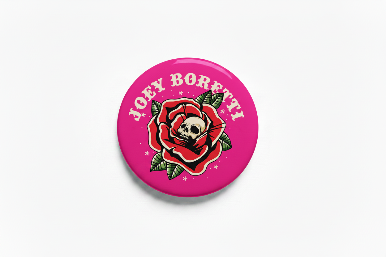 Hot Pink Button