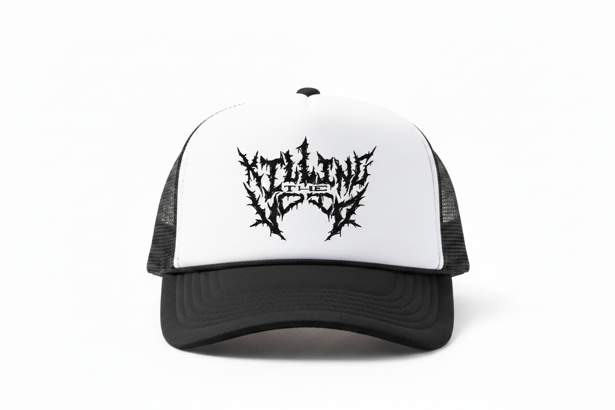 KTV Black White Trucker Hat