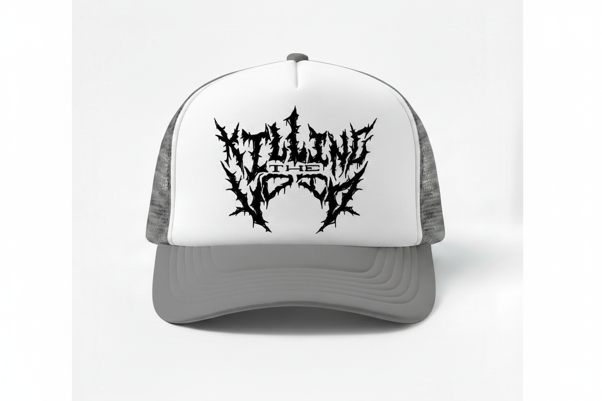 KTV Gray White Trucker Hat