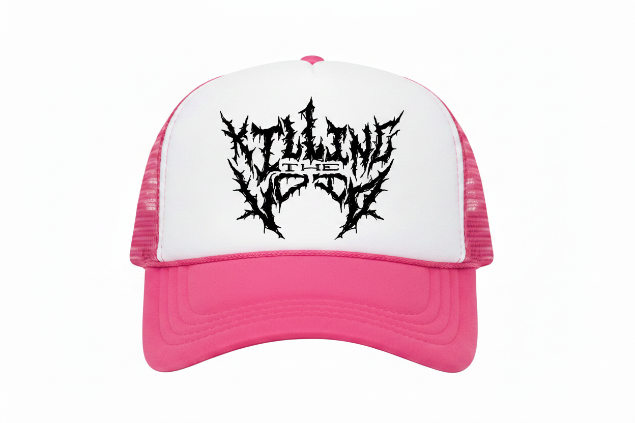 KTV Hot Pink White Trucker Hat