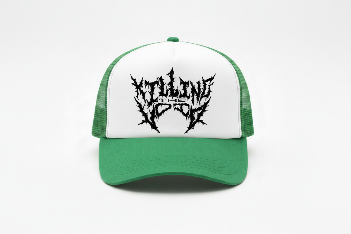 KTV Kelly Green White Trucker Hat