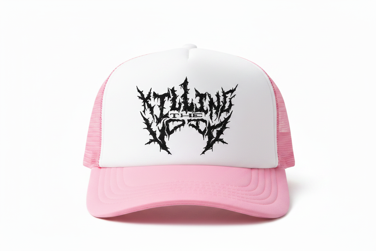 KTV Pink White Trucker Hat