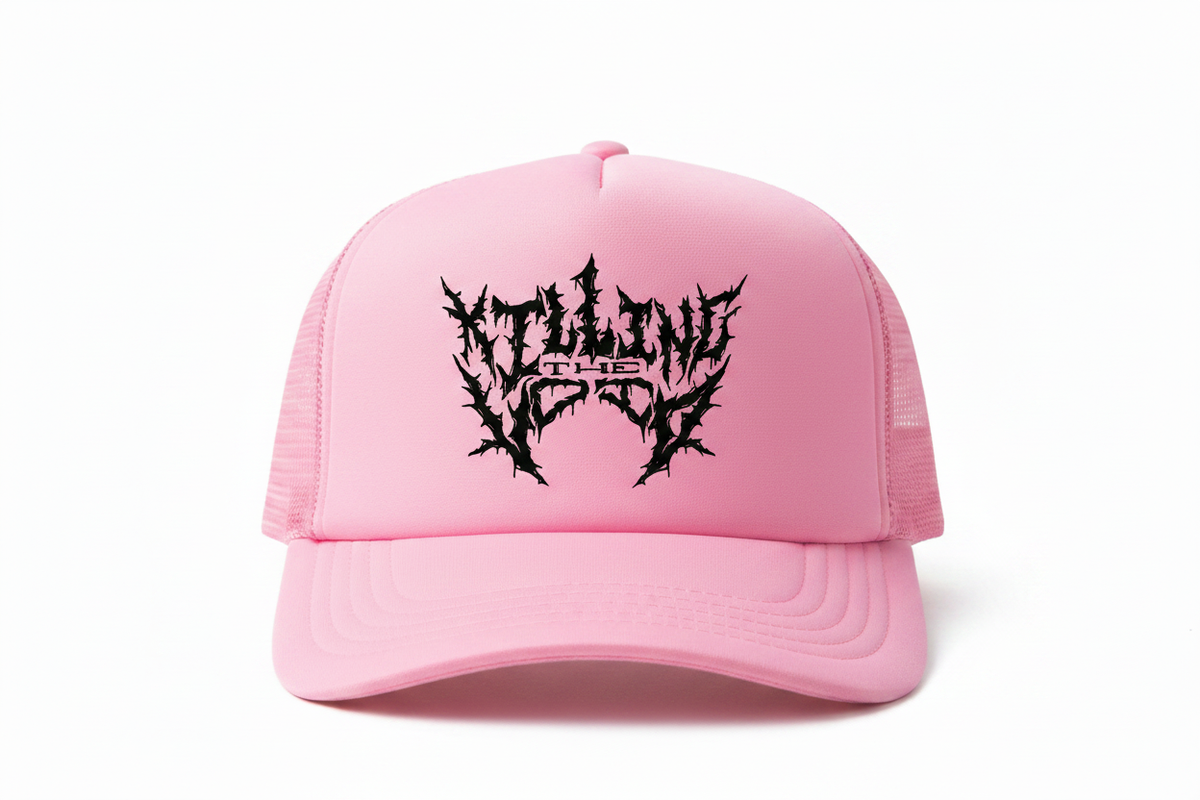 KTV Pink White Trucker Hat