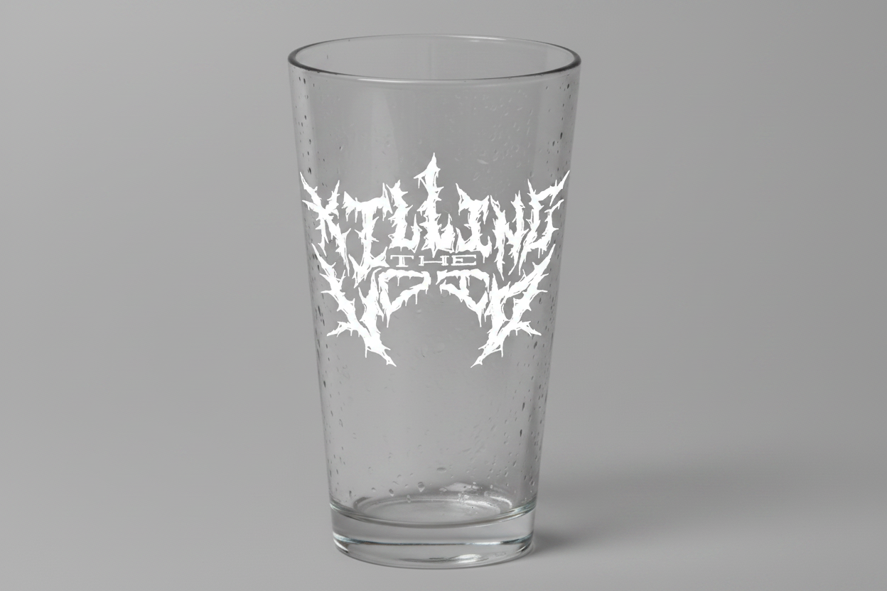 KTV Pint Glass White