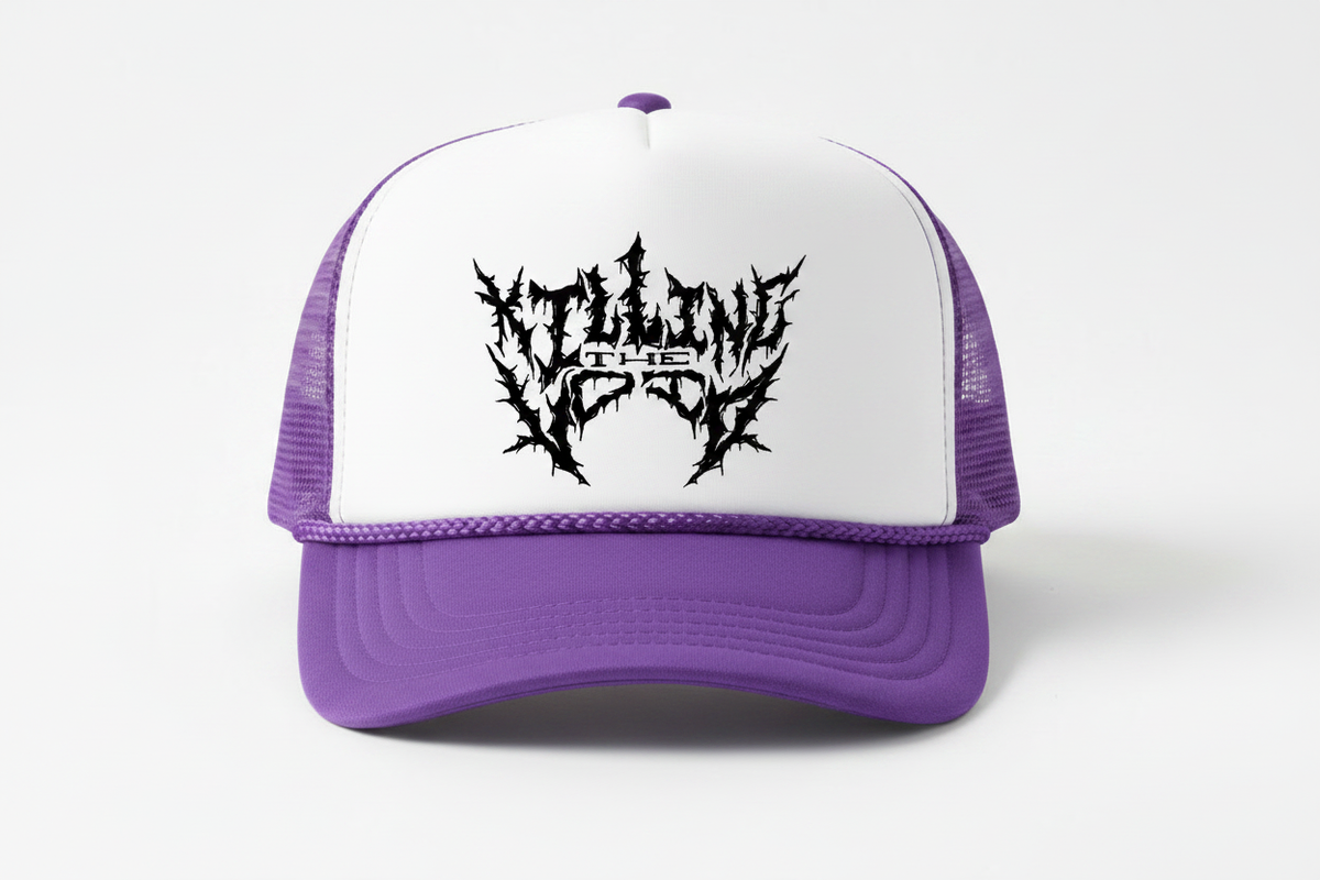 KTV Purple White Trucker Hat
