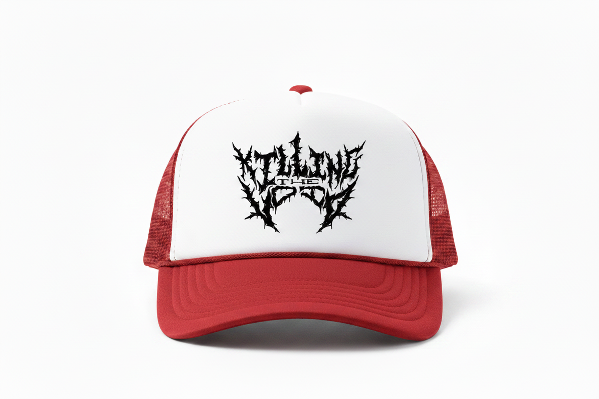 KTV Red White Trucker Hat