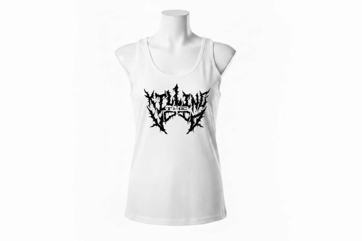 KTV White Tank Top