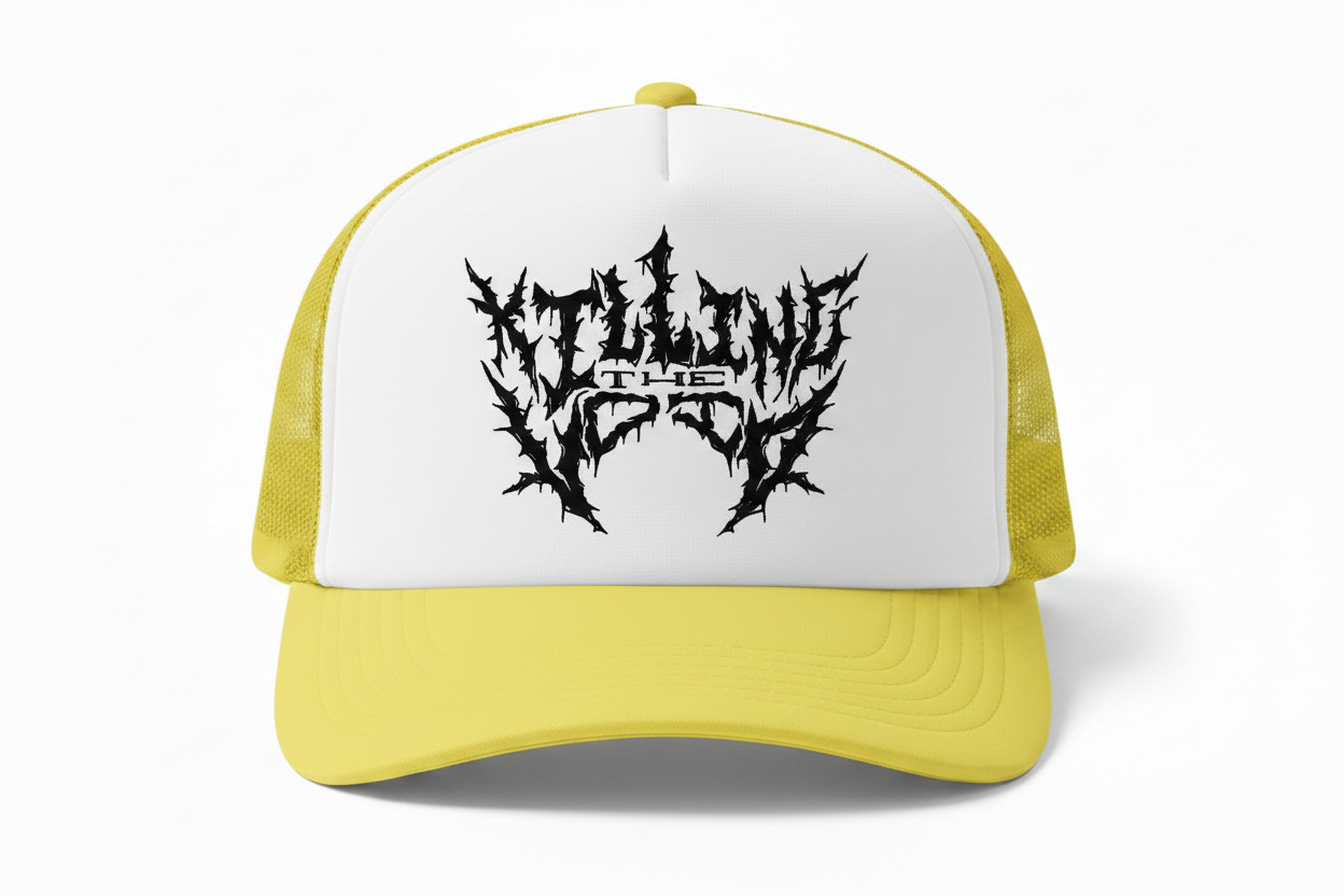 KTV Yellow White Trucker Hat