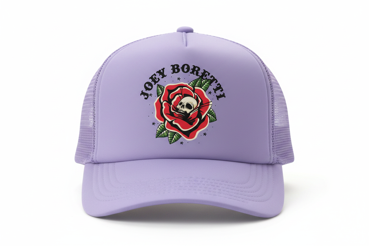 Lavender Black Letters