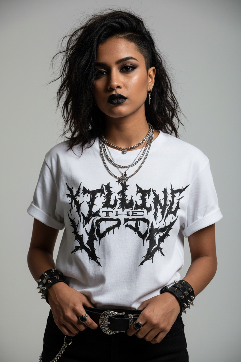 Metal - White KTV Tee