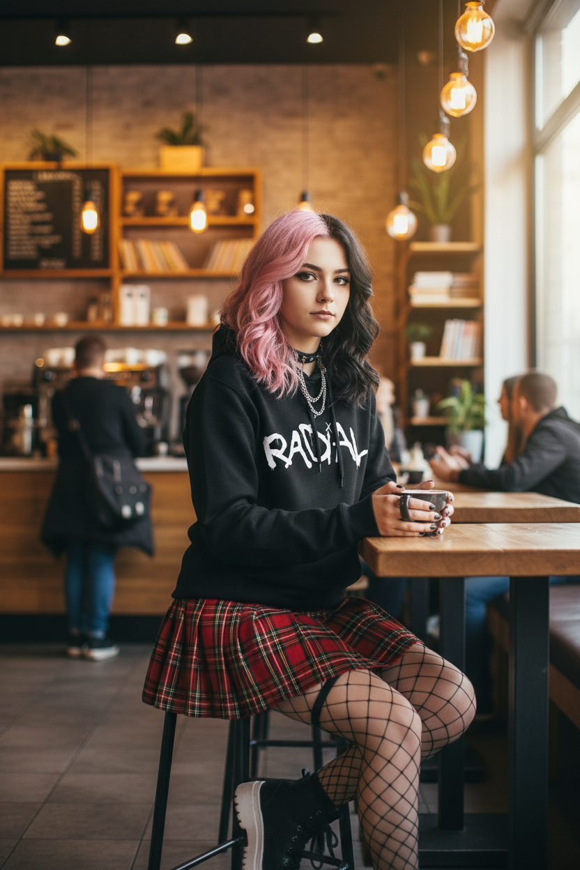 Preppy Grunge Girl
