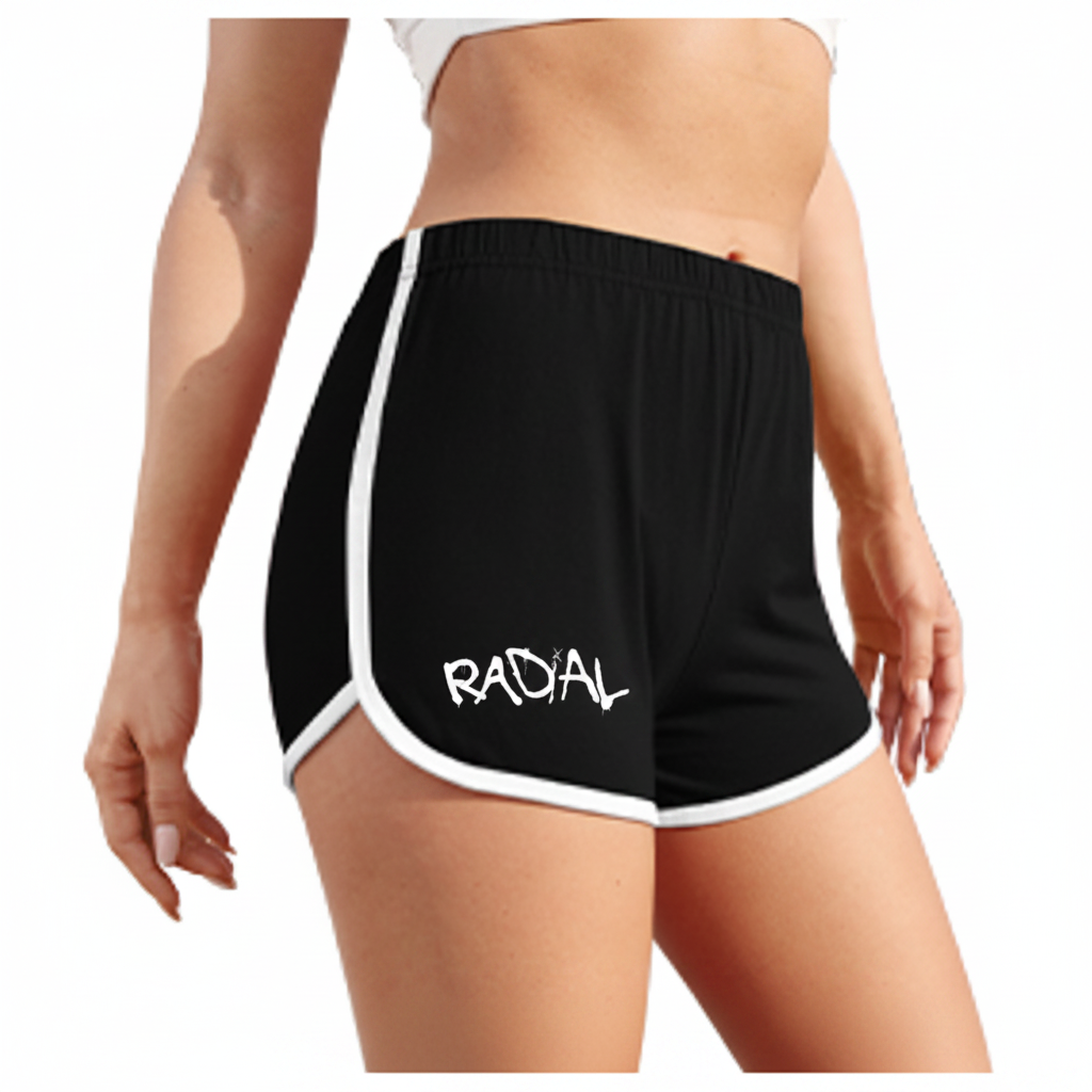 Radial Black Shorts - Side View