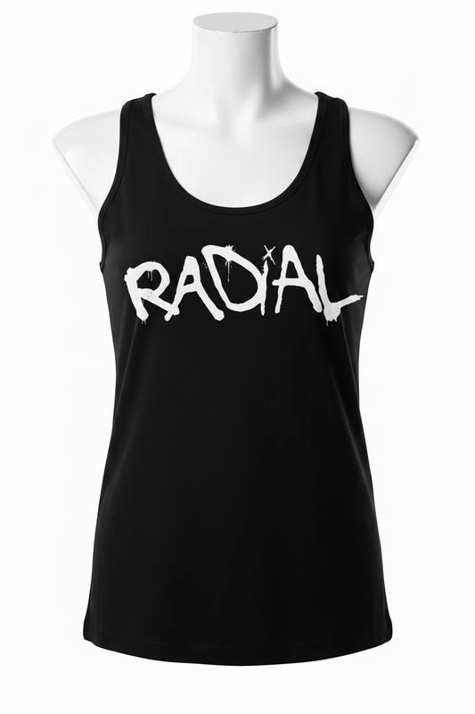 Radial Black Tank Top