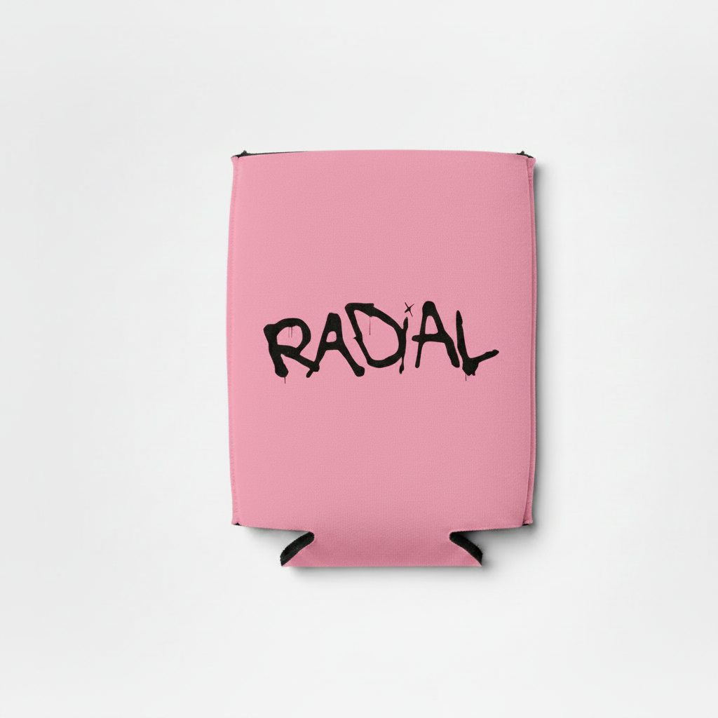 Radial Bubblegum Pink Koozie