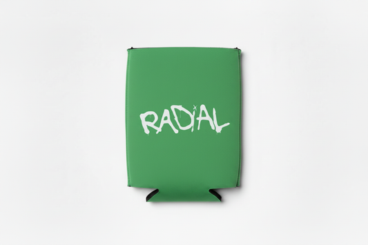 Radial Kelly Green Koozie Flat