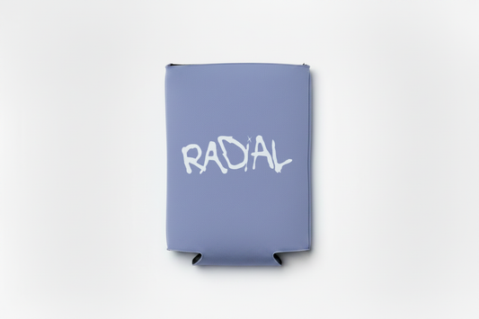 Radial Periwinkle Koozie Flat