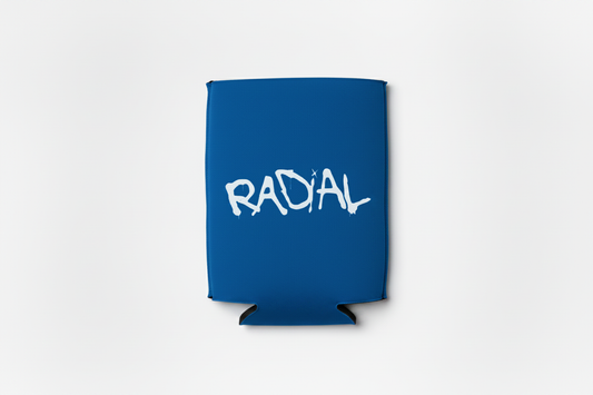Radial Royal Blue Koozie Flat