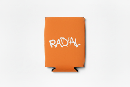 Radial Tangerine Koozie